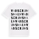 Vanserums malm ordlek t-shirt
