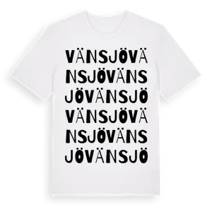 Vänsjö ordlek t-shirt – ekologisk bomull t-shirt från Pinshirt