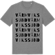 Mid Heather Gray t-shirt med Värmvikssund ordlek t-shirt