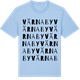 Blue Soul t-shirt med Värnaby ordlek t-shirt