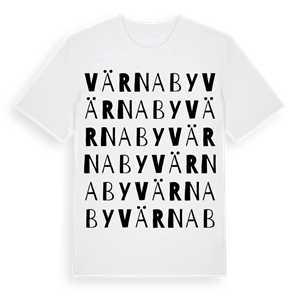Värnaby ordlek t-shirt – ekologisk bomull t-shirt från Pinshirt
