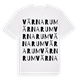 White t-shirt med Värnarum ordlek t-shirt
