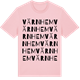 Pink Cotton t-shirt med Värnhem ordlek t-shirt