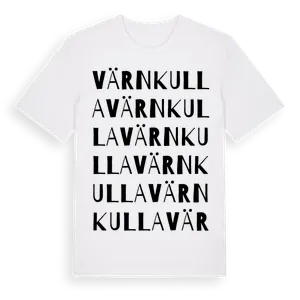 Värnkulla ordlek t-shirt – ekologisk bomull t-shirt från Pinshirt