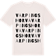 Vintage White t-shirt med Varpingshorva ordlek t-shirt
