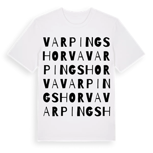 Varpingshorva ordlek t-shirt – ekologisk bomull t-shirt från Pinshirt