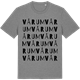Mid Heather Gray t-shirt med Vårum ordlek t-shirt