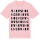Pink Cotton t-shirt med Varvsholmen ordlek t-shirt