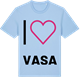 Blue Soul t-shirt med Jag älskar Vasa t-shirt stort tryck