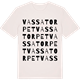 Vintage White t-shirt med Vassatorpet ordlek t-shirt