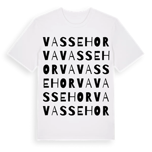 Vassehorva ordlek t-shirt – ekologisk bomull t-shirt från Pinshirt