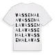 Vassemala ordlek t-shirt