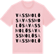 Pink Cotton t-shirt med Vassmolösa ordlek t-shirt
