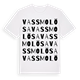 White t-shirt med Vassmolösa ordlek t-shirt