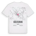 Västervik karta t-shirt