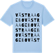 Blue Soul t-shirt med Västra Agebo ordlek t-shirt