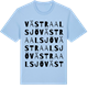 Blue Soul t-shirt med Västra Alsjö ordlek t-shirt