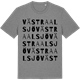 Mid Heather Gray t-shirt med Västra Alsjö ordlek t-shirt
