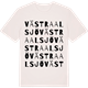 Vintage White t-shirt med Västra Alsjö ordlek t-shirt