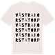 Vintage White t-shirt med Västra Borstatorp ordlek t-shirt