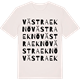 Vintage White t-shirt med Västra Eknö ordlek t-shirt