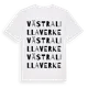 White t-shirt med Västra Lillaverke ordlek t-shirt