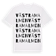 Västra malmen ordlek t-shirt