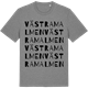 Mid Heather Gray t-shirt med Västra malmen ordlek t-shirt