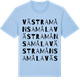 Blue Soul t-shirt med Västra Månsamåla ordlek t-shirt