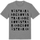 Mid Heather Gray t-shirt med Västra Ramnebo ordlek t-shirt