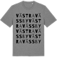 Mid Heather Gray t-shirt med Västra Vässby ordlek t-shirt