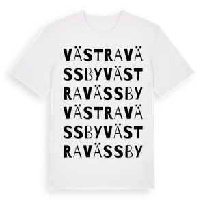 Västra Vässby ordlek t-shirt – ekologisk bomull t-shirt från Pinshirt