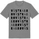Mid Heather Gray t-shirt med Västrabro ordlek t-shirt