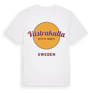 Västrakulla cirkel t-shirt – ekologisk bomull t-shirt från Pinshirt