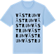 Blue Soul t-shirt med Västrum ordlek t-shirt