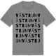 Mid Heather Gray t-shirt med Västrum ordlek t-shirt