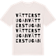 Vintage White t-shirt med Vätterstugan ordlek t-shirt