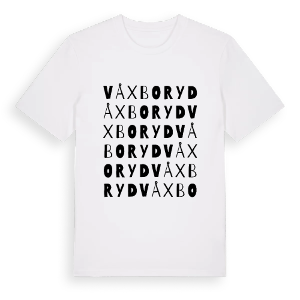 Våxboryd ordlek t-shirt – ekologisk bomull t-shirt från PinShirt