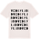 Vintage White t-shirt med Vedbylund ordlek t-shirt