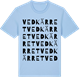 Blue Soul t-shirt med Vedkärret ordlek t-shirt