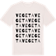 Vintage White t-shirt med Vegeta ordlek t-shirt