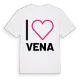 Jag älskar Vena t-shirt stort tryck