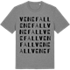 Mid Heather Gray t-shirt med Venefall ordlek t-shirt