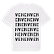 White t-shirt med Venen ordlek t-shirt
