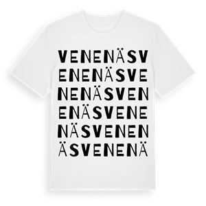 Venenäs ordlek t-shirt – ekologisk bomull t-shirt från Pinshirt