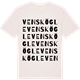 Vintage White t-shirt med Venskögle ordlek t-shirt