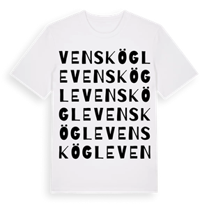 Venskögle ordlek t-shirt – ekologisk bomull t-shirt från Pinshirt