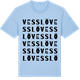 Blue Soul t-shirt med Vesslö ordlek t-shirt