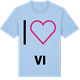 Blue Soul t-shirt med Jag älskar Vi t-shirt stort tryck