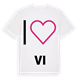 Jag älskar Vi t-shirt stort tryck